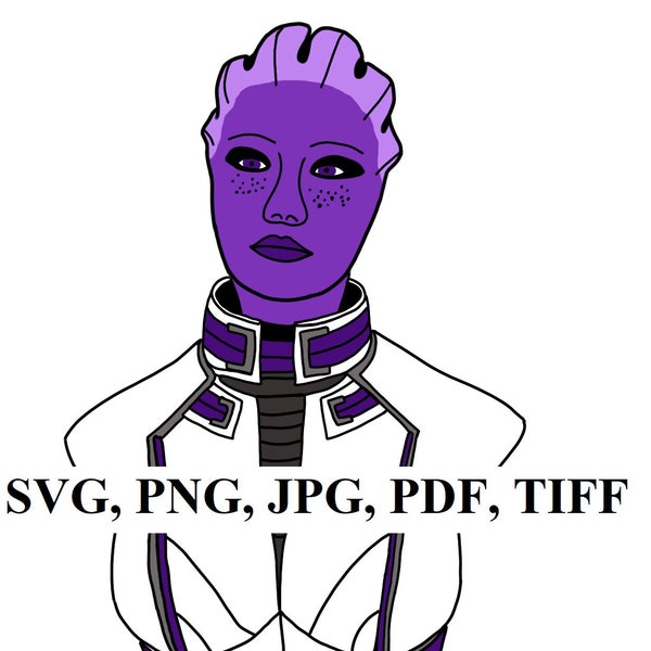 Mass Effect - Liara Body and Head SVG