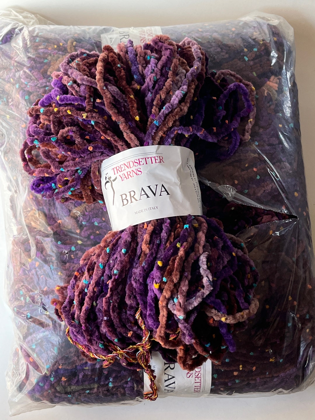 Trendsetter Yarns BRAVA Super Bulky Chenille Yarn Etsy