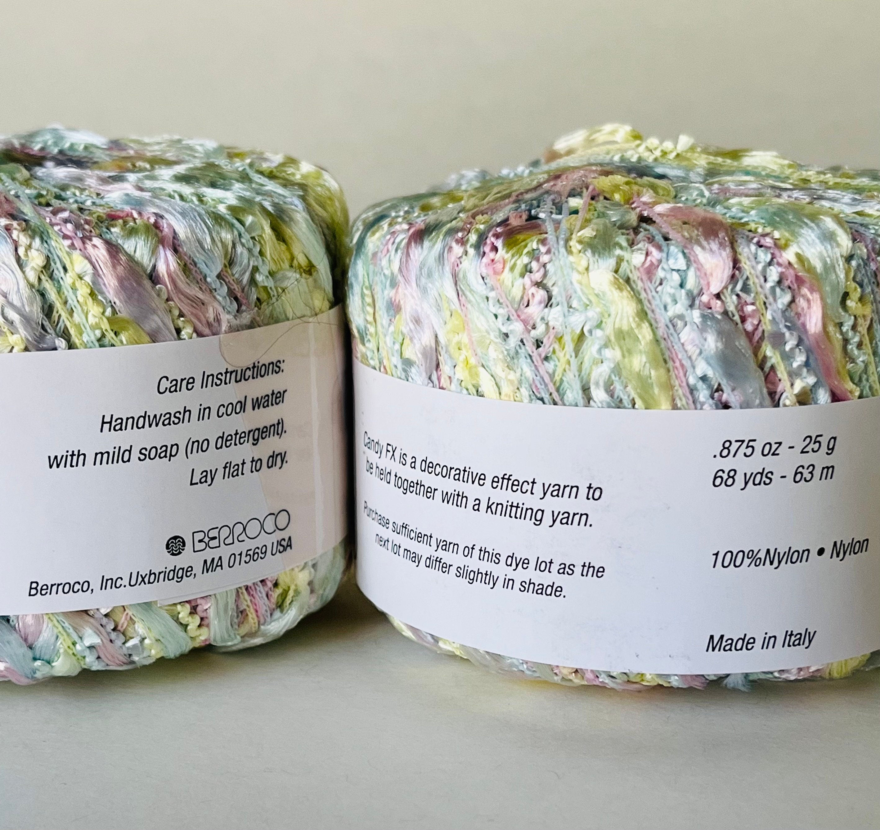 Berroco Candy FX Discontinued Novelty Yarn Pastel Etsy