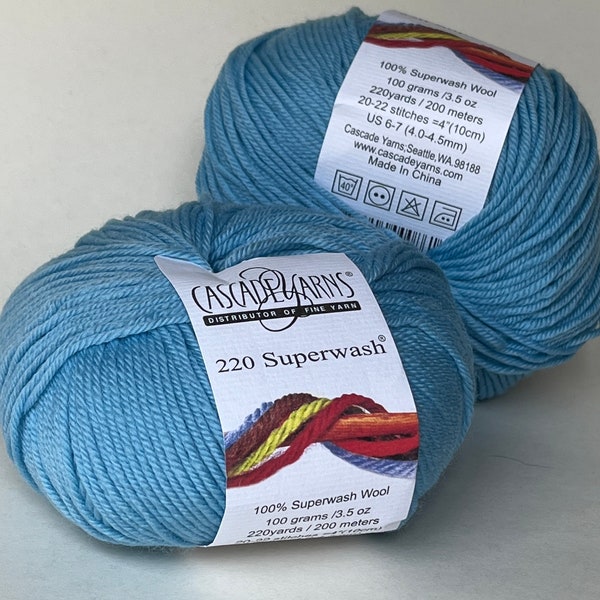 Cascade 220 Superwash Yarn | 847 Caribbean blue