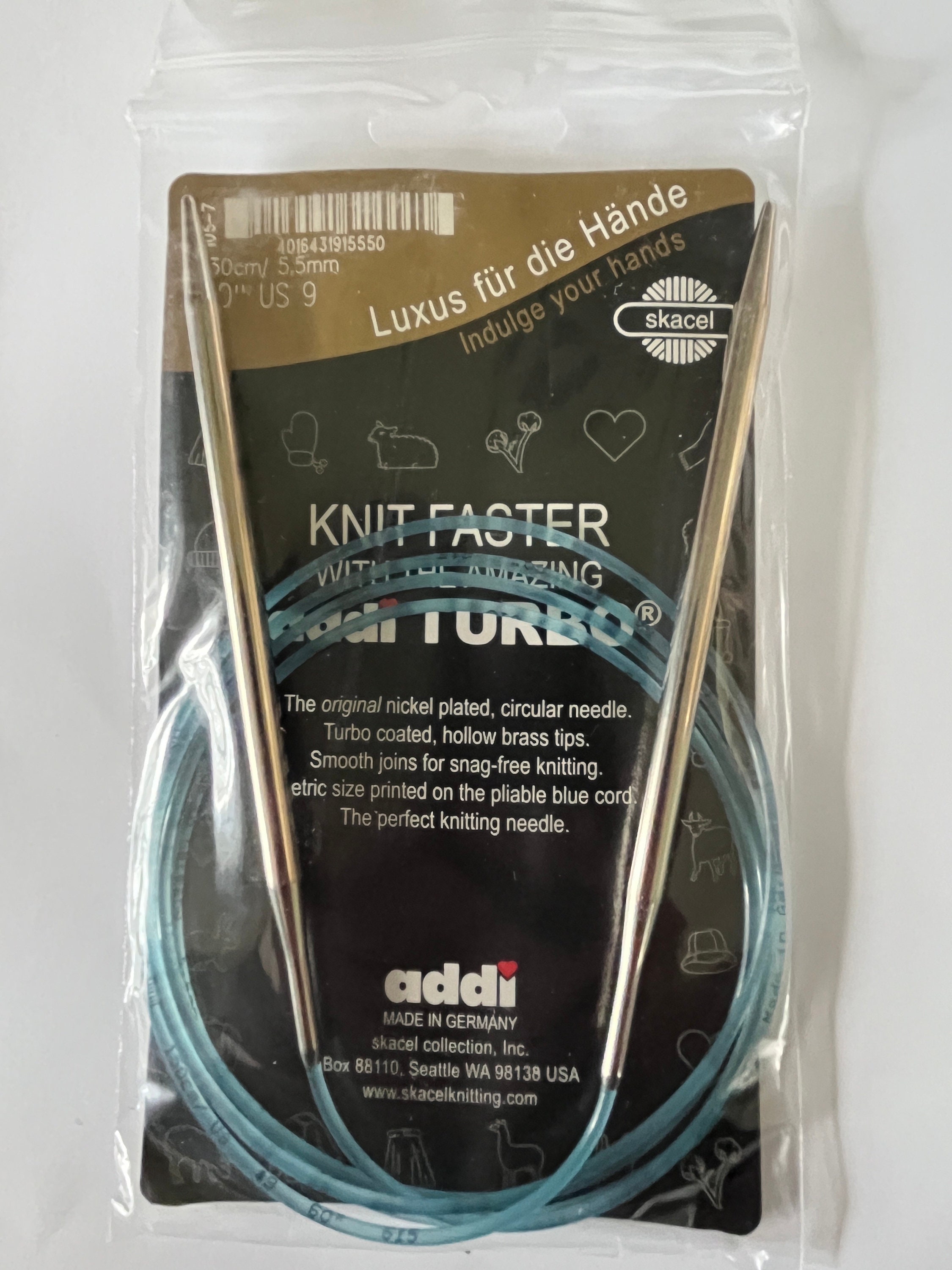 addi Turbo Rockets Circular Knitting Needles Skacel USA US 9 (5.5mm)