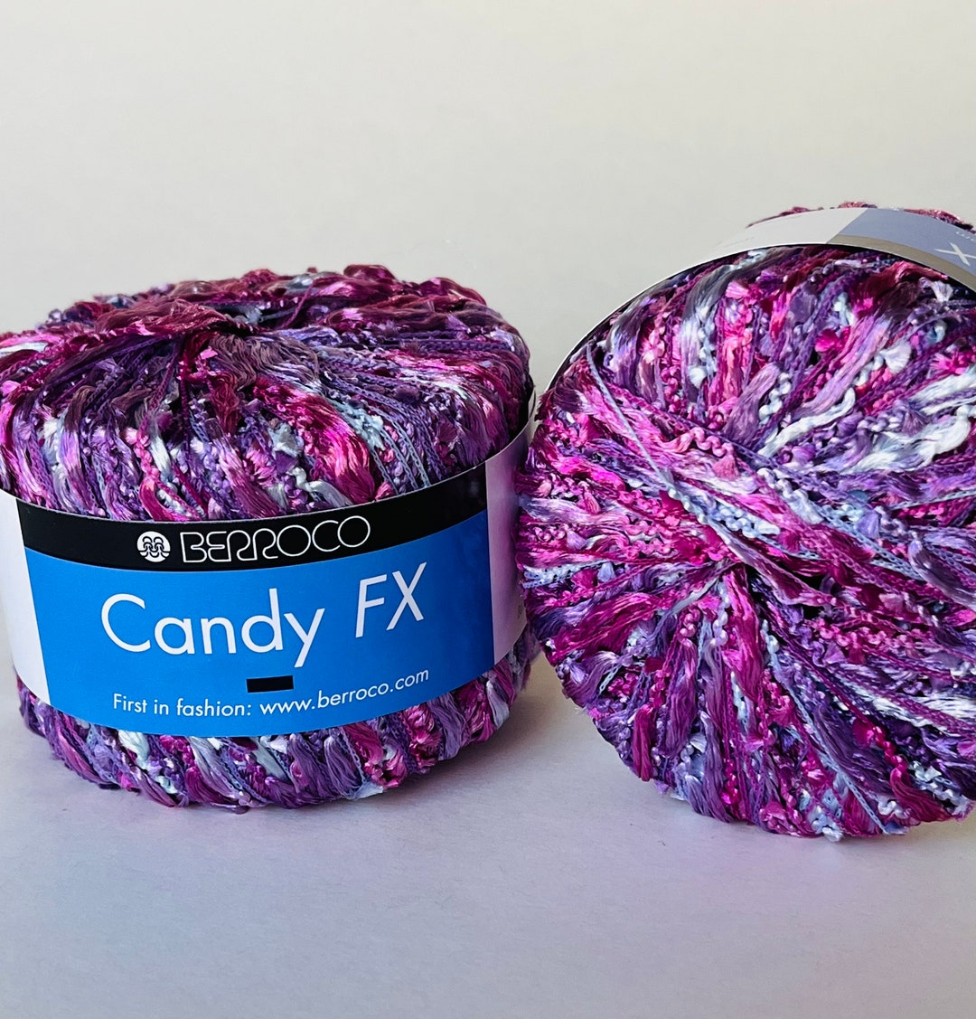 Berroco Candy FX Discontinued Novelty Yarn Pinks Etsy