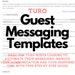 Turo Auto message Templates for Guests Rental Message Templates