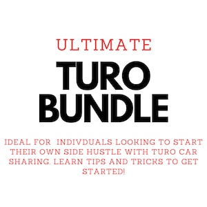 Ultimate Turo Host Bundle - Turo Masterguide - Custom Canva Templates - Messaging Templates - Turo Hosts Guides - How to Become a Turo Host