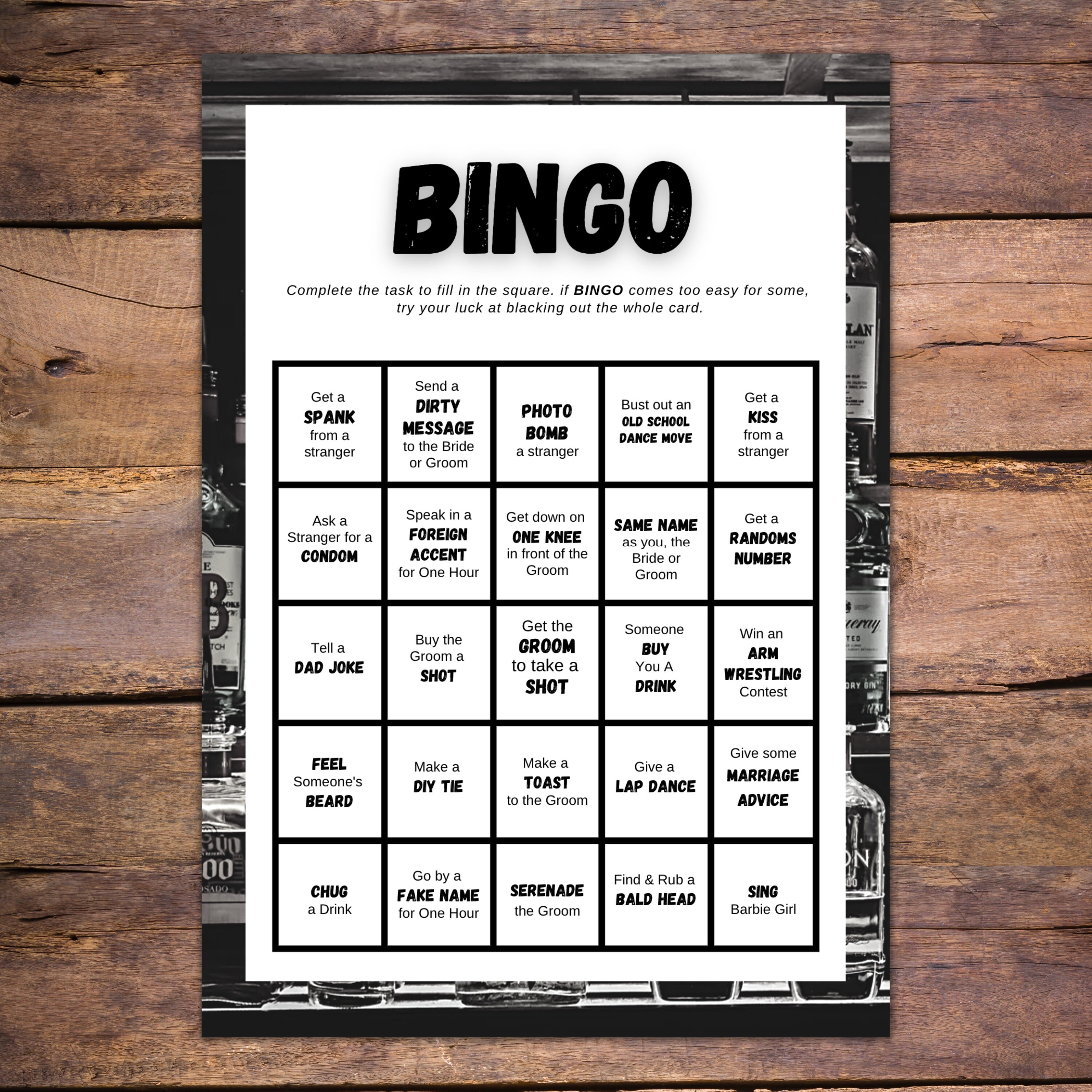 Bucks Party Games Scavenger Hunt, Bingo, Groom Quiz (printable) Etsy — free download