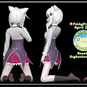 Life-Size Koneko Toujou - High School DxD - 3D Print Figure Life-Size Koneko Toujou - High School DxD - 3D Print Figure