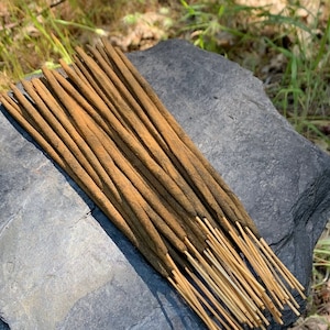 Oudh Saffron Incense Sticks, 20 grams, Handmade High Quality Temple Grade Incense from the villages of South India
