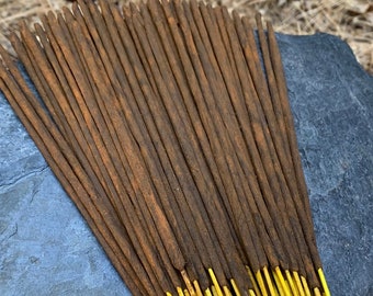 Ancient Taj Al Bakhoor Incense Sticks, Extra Thick, 20 grams, Handmade High Quality Temple Grade Incense from the villages of South India
