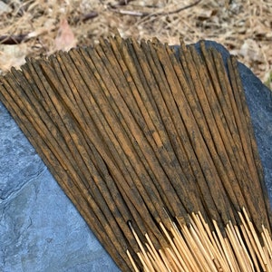 Chamundi Hill Mysore Sandalwood Incense Sticks, Extra Thick, 20 grams, Handmade High Quality Temple Grade Incense from South India