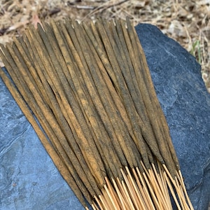 Black Oudh Incense Sticks, Extra Thick, 20 grams, Handmade High Quality Temple Grade Incense from the villages of South India