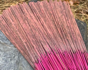 Incienso de Rosa Absoluta, 20 gramos, incienso de templo de alta calidad hecho a mano en pueblos del sur de la India.