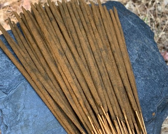 Royal Frankincense Incense Sticks, Extra Thick, Handmade High Quality Temple Grade Incense from the villages of South India