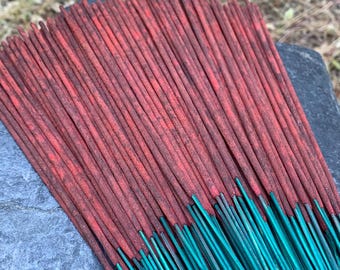 Limited Amber Musk Incense Sticks, 20 grams, Handmade High Quality Temple Grade Incense from the villages of South India