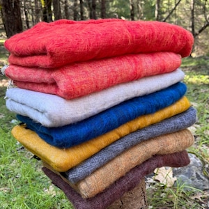 Discount Yak Wool Dog Cat Pet Blankets XL, Soft, Warm, Natural, Minor Imperfections, Perfect for Cozy Pets, Ethically Made in the Himalayas