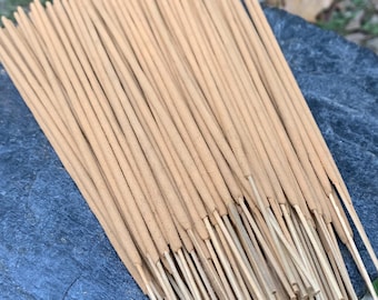 Natural Orange Cinnamon Incense Sticks, Handmade High Quality Temple Grade Incense from South India