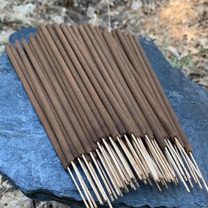 King of Amber Incense Sticks, 20 grams, Handmade High Quality Temple Grade Incense from the villages of South India