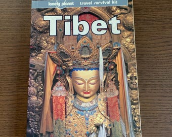 Vintage Tibet Lonely Planet Book, A Travel Survival Kit, Rare Vintage Lonely Planet Guide Book