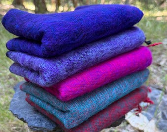 Himalaya Yak Wool Scarf Collection | Handknit in Kathmandu Nepal | Travel Scarf, Soft Warm, Handmade, Light for Winter Spring Summer Fall