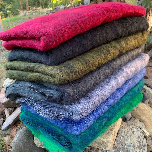 XL Himalayan Yak Wool Blanket 4x8 ft - Soft Warm Lightweight Handmade in Kathmandu Valley Nepal Himalayas