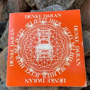 Be Here Now By Ram Dass - Neem Karoli Baba - German Version - Rare Orange Cover