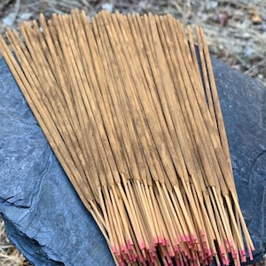 Natural Rose Incense Sticks, Handmade High Quality Temple Grade Incense from the villages of South India