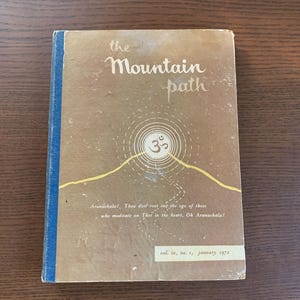 The Mountain Path 1972 Rare Ramana Maharshi Ashram Book Hardcover