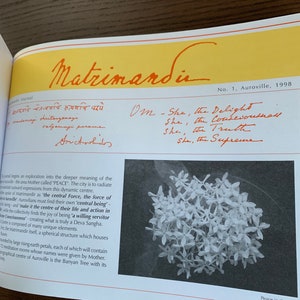 Rare Auroville Book, The Matrimandir Journal, Hardcover, All 11 issues