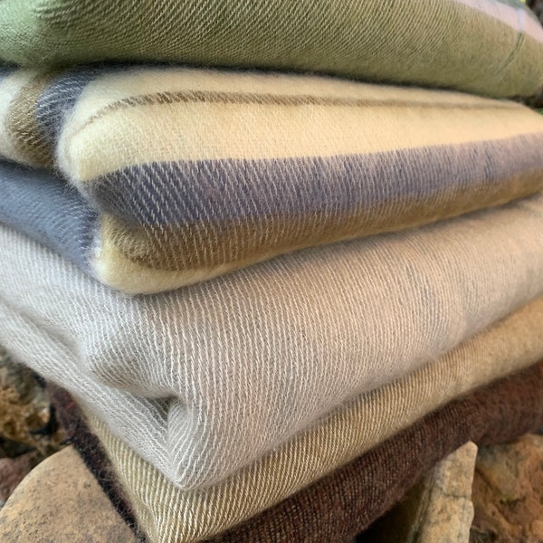 100 Wool Blanket Etsy