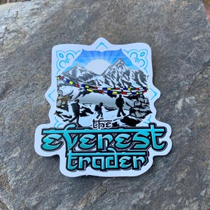 The Everest Trader Logo Sticker, High Quality Nepal Himalaya Trekking Sticker