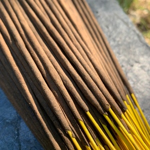 Pure Halmaddi Incense Sticks, Extra Thick, 20 grams - Handmade High Quality Temple Grade Incense from the villages of South India