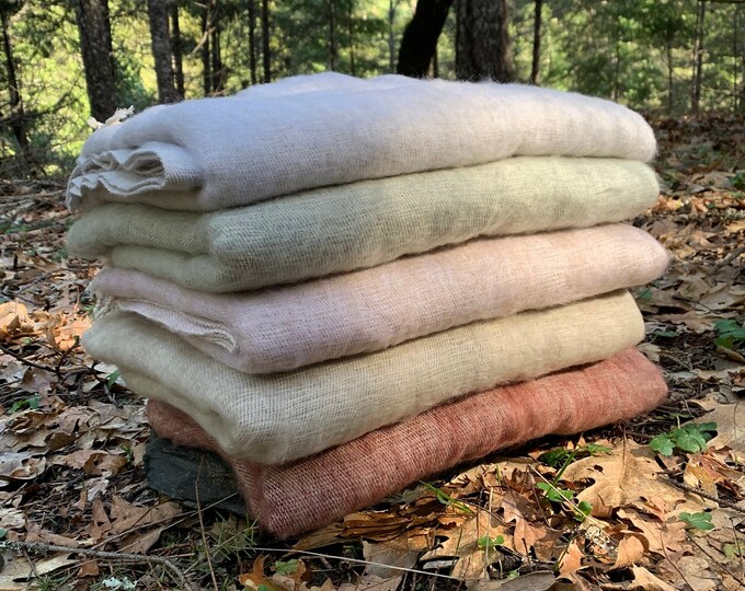 XL Himalayan Yak Wool Blanket 4x8 Ft Soft Warm Lightweight Handmade in