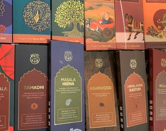 Damodardas Bhagwandas Sugandhi Incense, Over 20 varieties, Handmade High Quality Incense from the villages of South India Since 1872