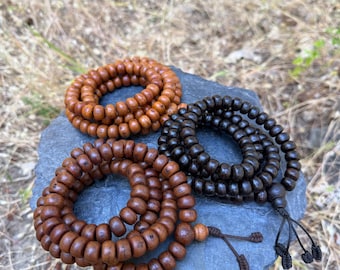 Bodhi Seed Japa Mala Collection - Set of 3 Bodhi Seed Mala Necklaces | Handmade in Kathmandu Nepal