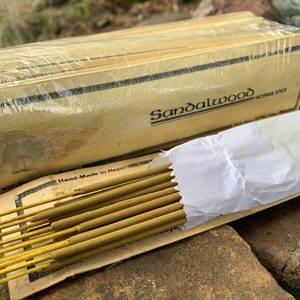 Himalayan Sandalwood Incense 10 packs plus 1 pack FREE, All Natural Incense Sticks and Handmade in Kathmandu Valley Nepal - Wholesale Price