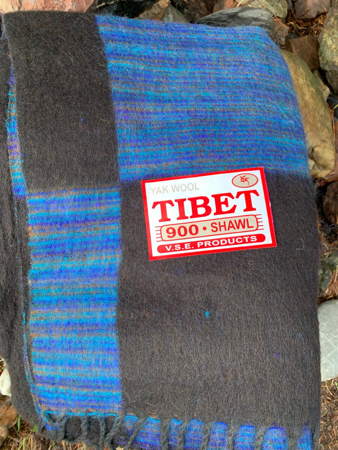 Handmade Tibetan Yak Wool Blanket From Himalayas 4x8 Ft Large Soft and