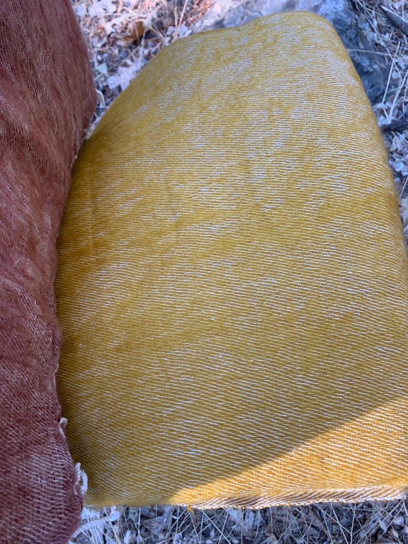 XL Himalayan Yak Wool Blanket 4x8 Ft, Soft Warm Lightweight Handmade in