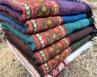 Discount Yak Wool Dog Cat Pet Blankets, Soft, Warm, Natural, Minor Imperfections, Perfect for Cozy Pets, Ethically Made in the Himalayas