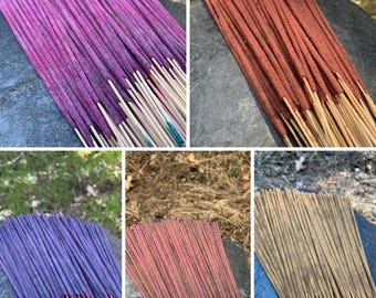 Rose Incense 5 Pack Variety Set - Natural Rose, Krishna Rose, Fasli Gulab, Pink Rose & Blue Lotus Rose | Indian Masala Incense 20g Each