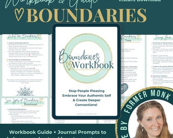 Boundaries Workbook | Codependency, People Pleasing & Therapy Worksheets