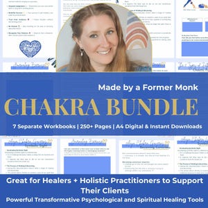 Chakra Bundle | Chakra Journal, Chakra Work Books | Chakra Journey | Spiritual Healing Tools