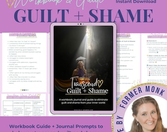 Guilt and Shame Workbook | Shame & Guilt Digital Journal  | Managing Emotions | Shadow Work |  Clearing Trauma