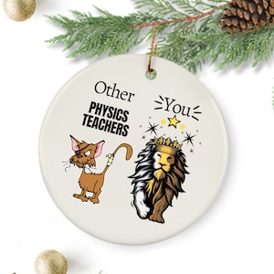 Physics Teacher, Gift for Physics Teacher, Physics Class, High School Teacher, Back to School, Physics Ornament, Teachers Aide Ornament
