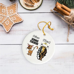 Science Teacher, Science Gifts, Science Teacher Ornament, High School Teacher, Back to School, Teacher Appreciation Ornament, Science Gift