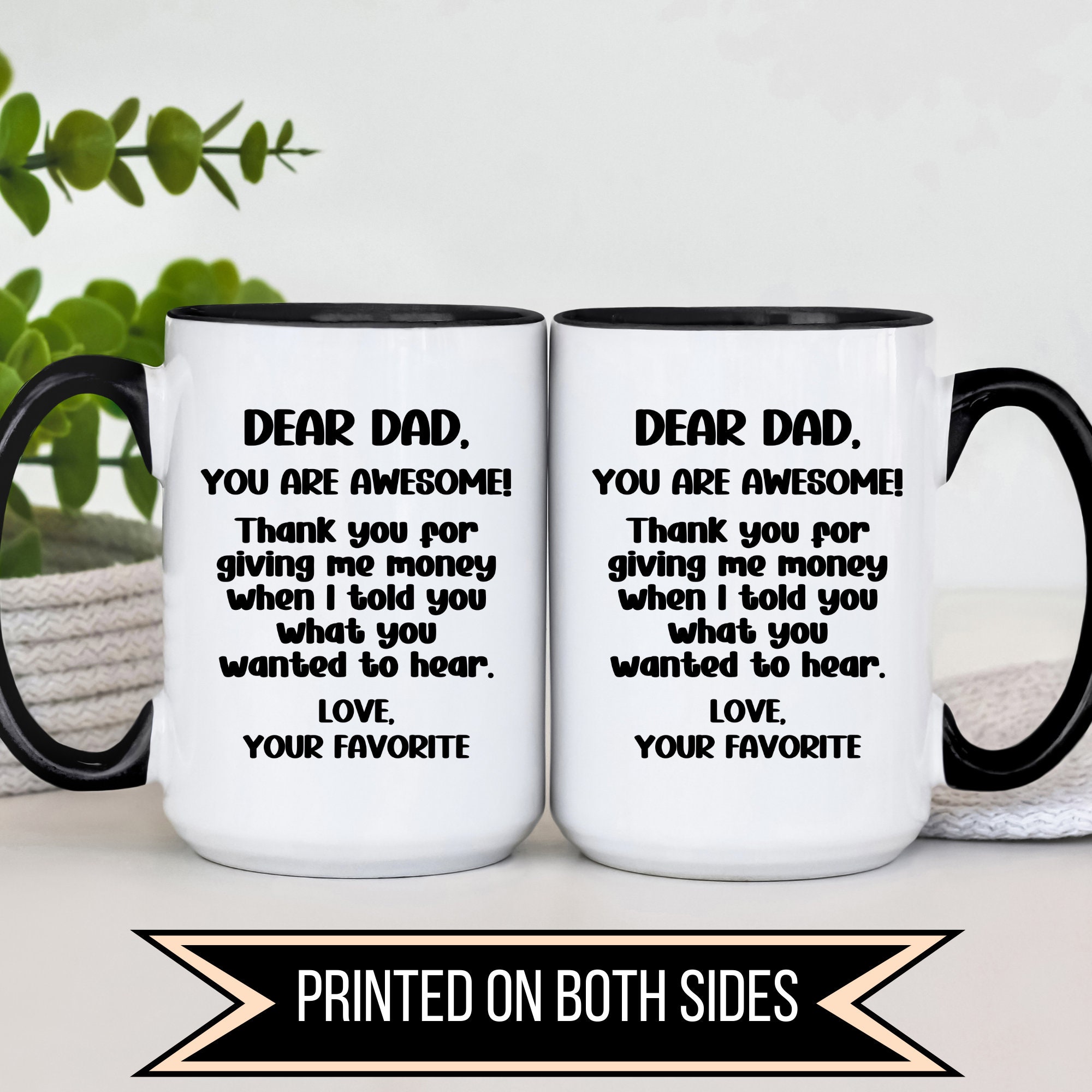 Regali per papà, esilarante tazza personalizzata per papà - regalo divertente per il fantastico papà generoso! Coppa del patrigno, figura paterna del regalo paterno - Italia