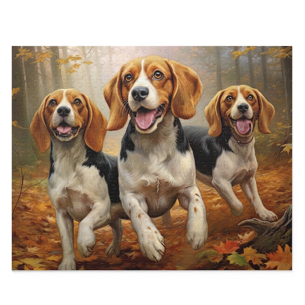 Beagle Jigsaw Puzzle Etsy