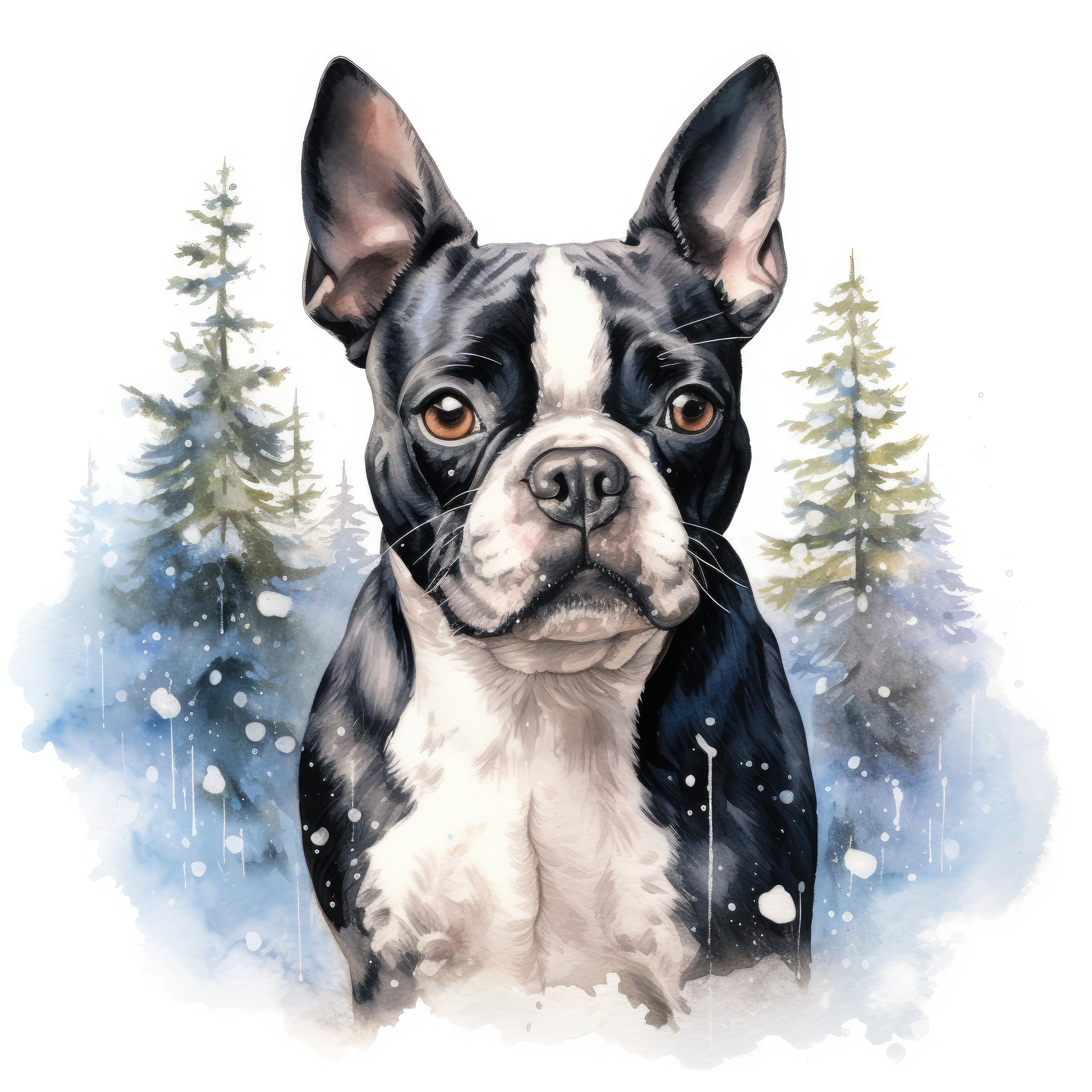 Boston Terrier Clipart Bundle Dog Sublimation Design - Etsy