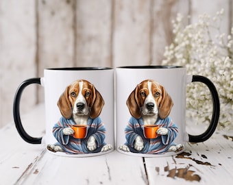 Beagle Coffee Mug: Funny Dog Lover Gift (11oz & 15oz)
