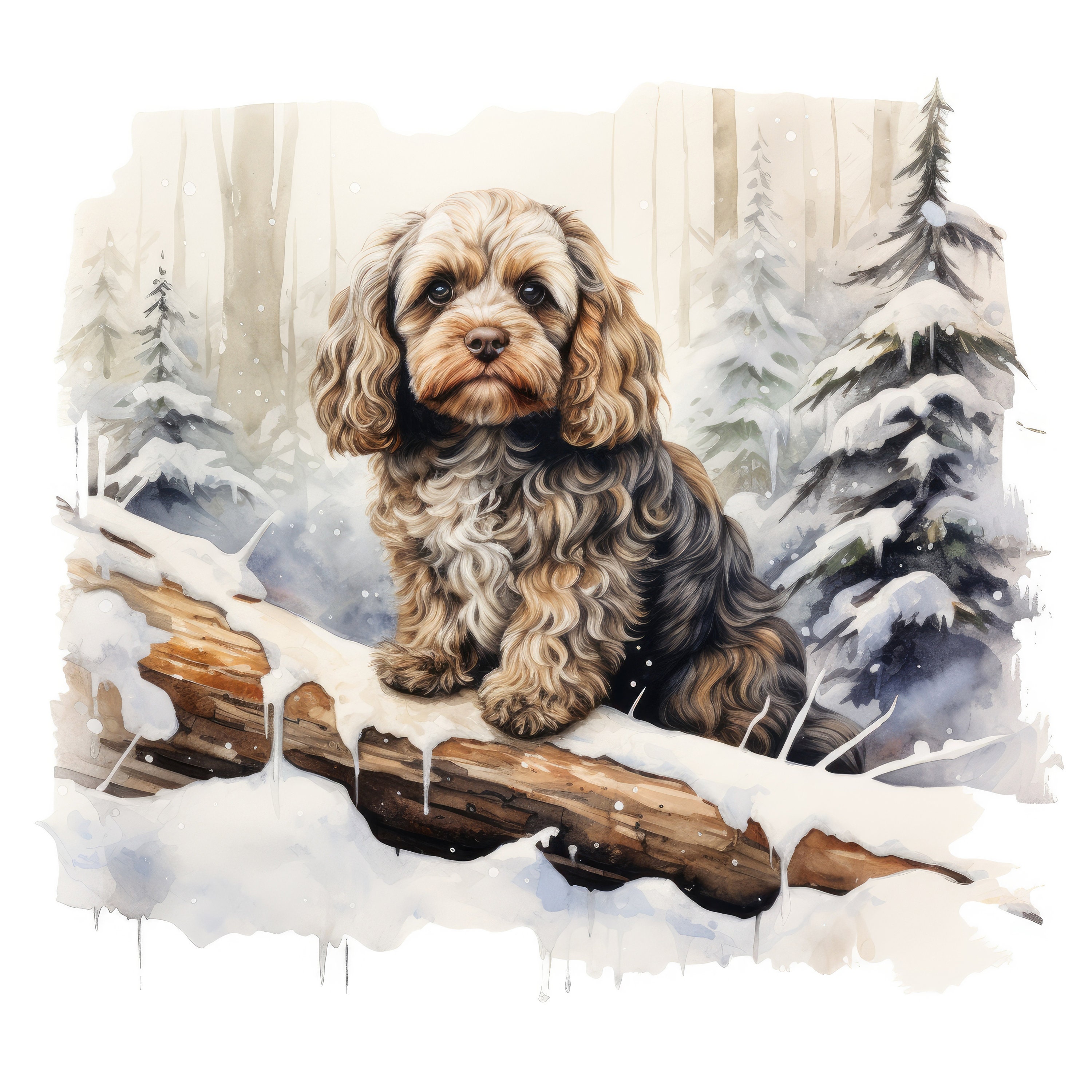 Cockapoo Clipart Bundle Dog Sublimation Design Cockapoo - Etsy