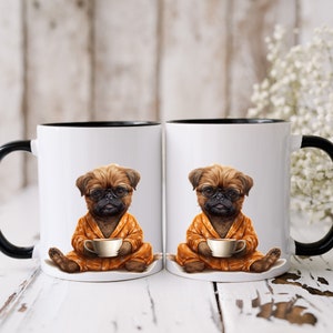 Brüssel Griffon Kaffeebecher: Pajama Hundeliebhaber Geschenk (330 ml)