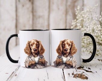 English Cocker Spaniel Coffee Mug: Pajama Dog Lover Gift